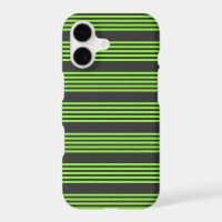 Motif cinq rayures vert citron et charbon