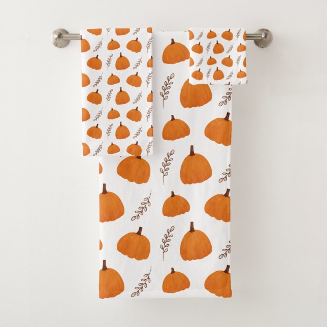 Motif Citrouille d'automne (En situation)