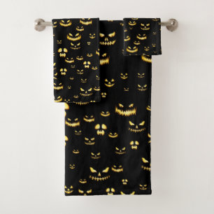 Motif Citrouille d'Halloween effrayant