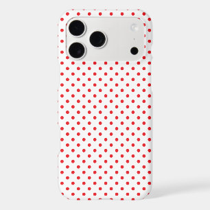Motif classique à petits pois rouges