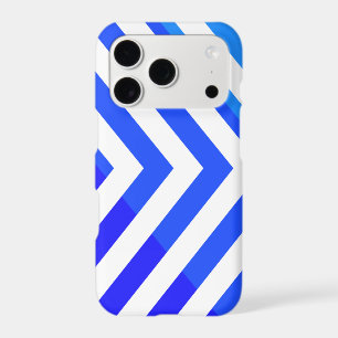 Motif classique Chevron en bleu et blanc