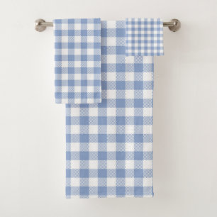 Motif classique En vichy bleu coché