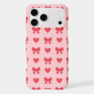 Motif Cœurs Roses et Rubans Doux