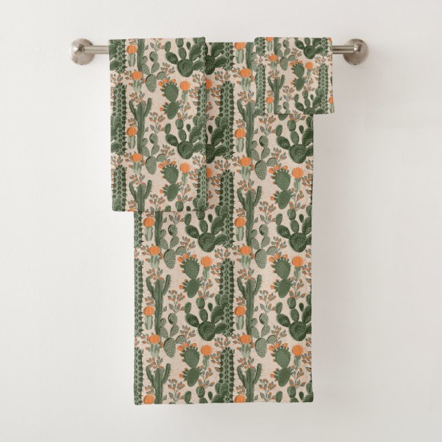 Motif coloré de cactus (En situation)
