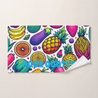 Motif Coloré de Fruits et Légumes 