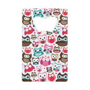 motif coloré de hibou