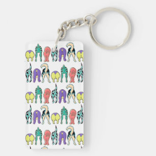 Motif coloré des boutons de chien