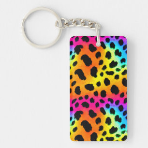 Motif coloré Rainbow Cheetah sans couture