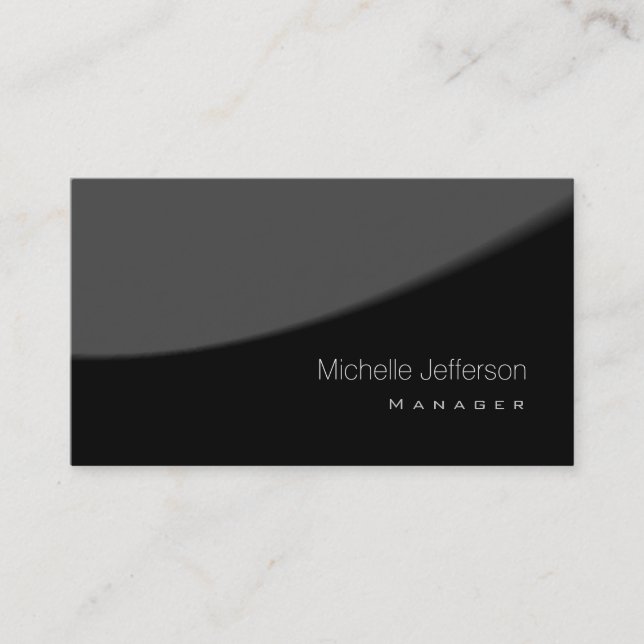 Motif contemporain Black Grey Carte de visite (Devant)