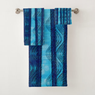 Motif Cool unique Blue Retro Wave