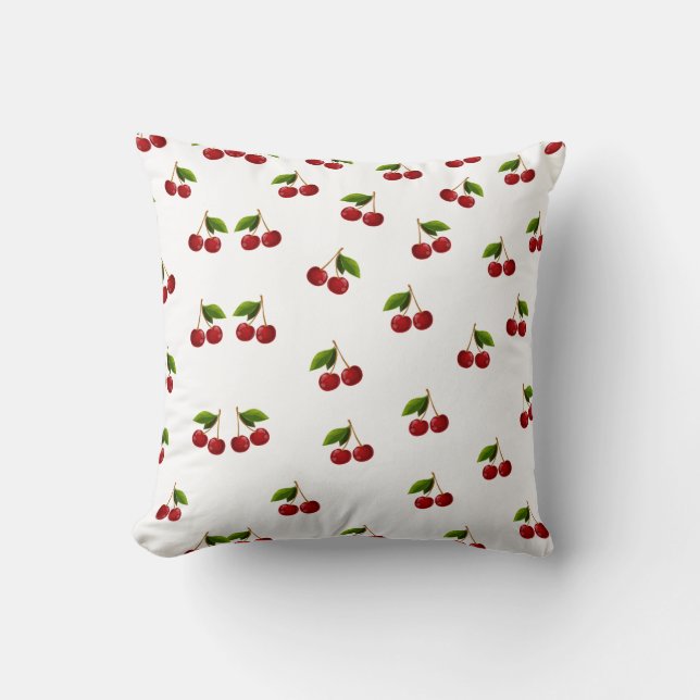 Motif Coquette CherryThrow Coussin (Recto)