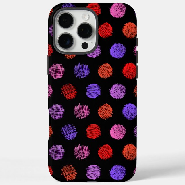 Motif couleur foncé iPhone 16 Pro Max Coque (Verso)
