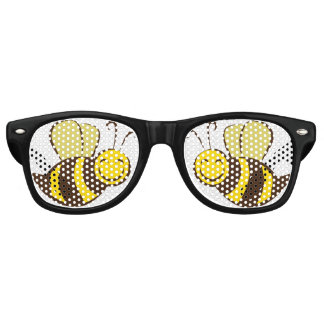 Motif d'abeilles Imprimer Lunettes de soleil rétro