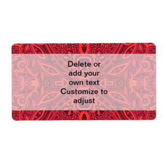 Motif damassé rouge