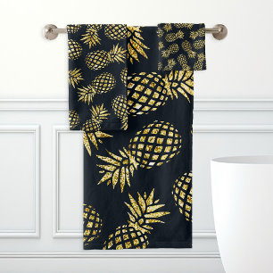 Motif d'ananas bleu marine