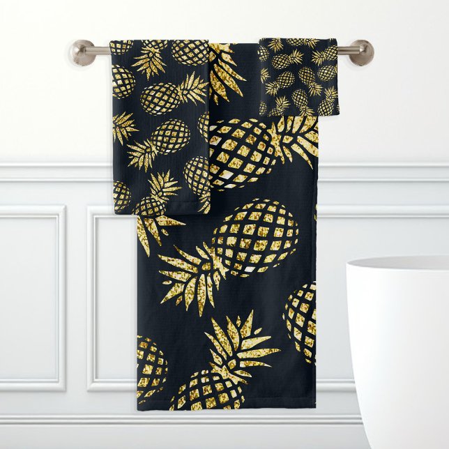 Motif d'ananas bleu marine (Créateur téléchargé)
