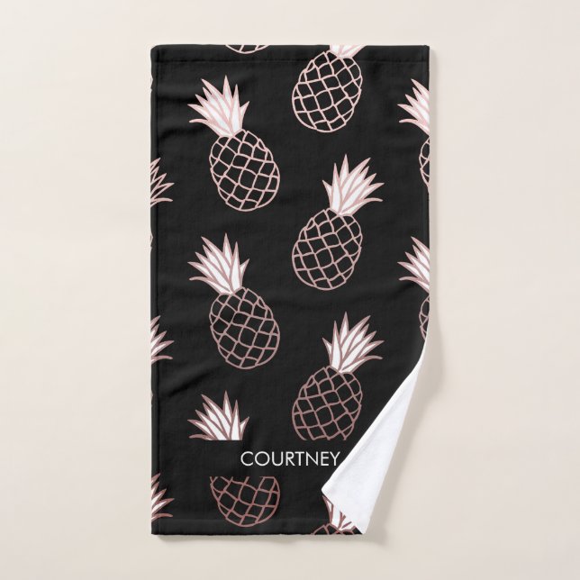 Motif d'ananas mignon (Serviette à main)