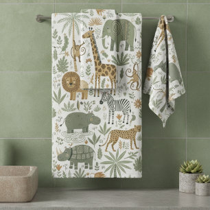 Motif d'animaux africains fantaisistes ID1263