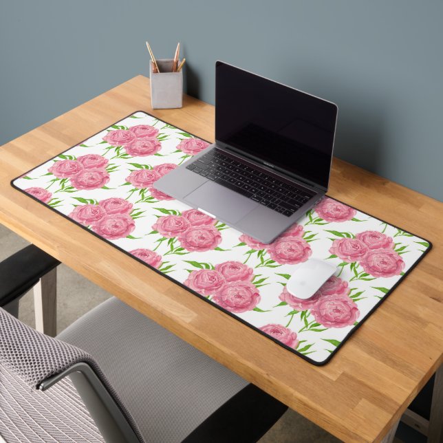 Motif d'aquarelle du bouquet de pivoine (Bureau 2)