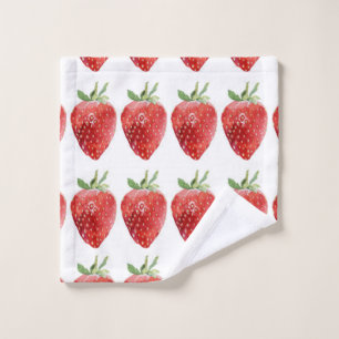 Motif d'aquarelle transparente avec fraises