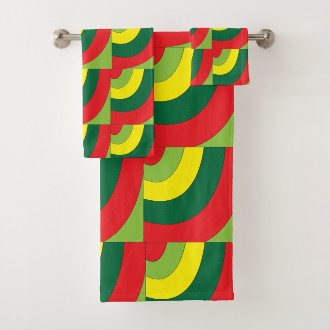 Motif d'arc géométrique moderne coloré (En situation)