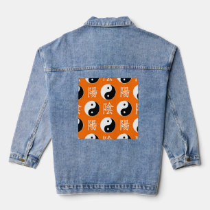 Motif d'Arrière - plan orange du Yinyang