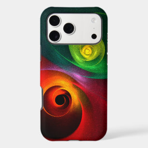 Motif d'art abstrait moderne Yin Yang vert rouge #