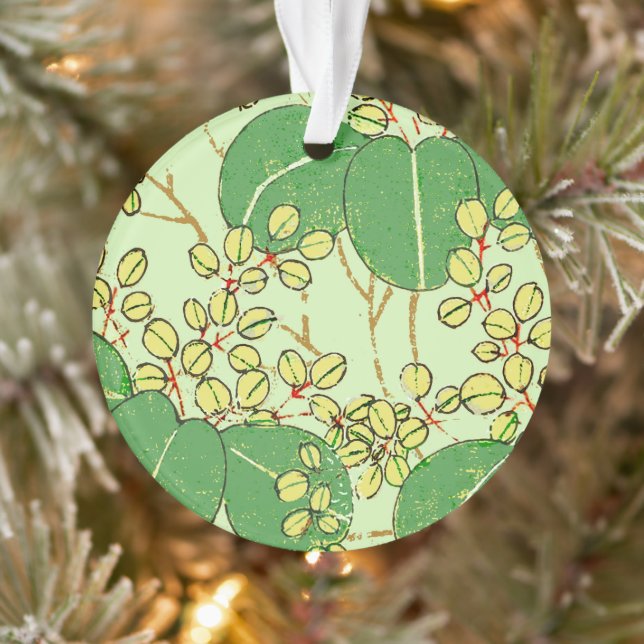 Motif d'art botanique floral de la feuille japonai (Arbre)