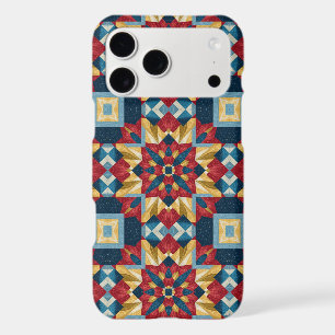 motif d'art de bloc de patchwork géométrique vinta
