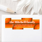 Motif d'art des vagues Abstraites rétro personnali