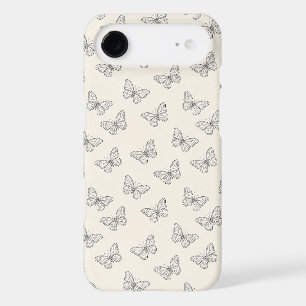 Motif d'art en ligne de papillon