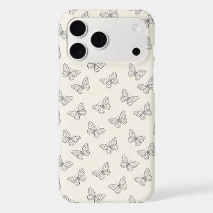 Motif d'art en ligne de papillon