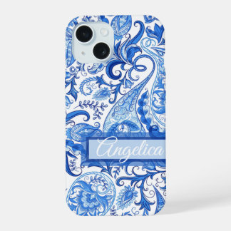 Motif d'art personnalisé bleu foncé blanc margueri