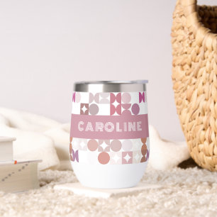 Motif d'art rose pâle Mauve personnalisé