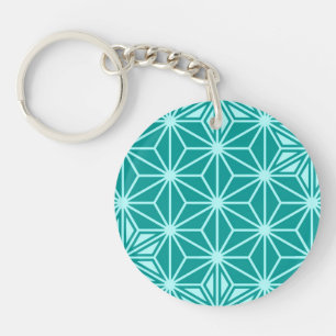 Motif d'Asanoha de Japonais - turquoise
