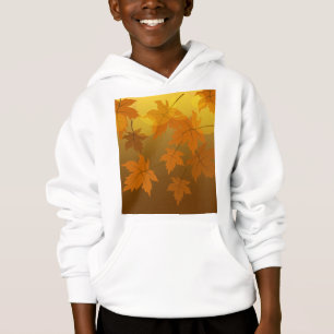 Motif d'automne avec feuilles d'érable en chute et