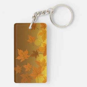 Motif d'automne avec feuilles d'érable en chute et