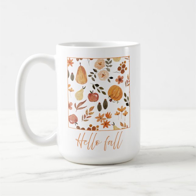 Motif d'automne de la Mug citrouille (Gauche)