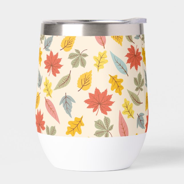 Motif d'automne feuille colorée (Gauche)