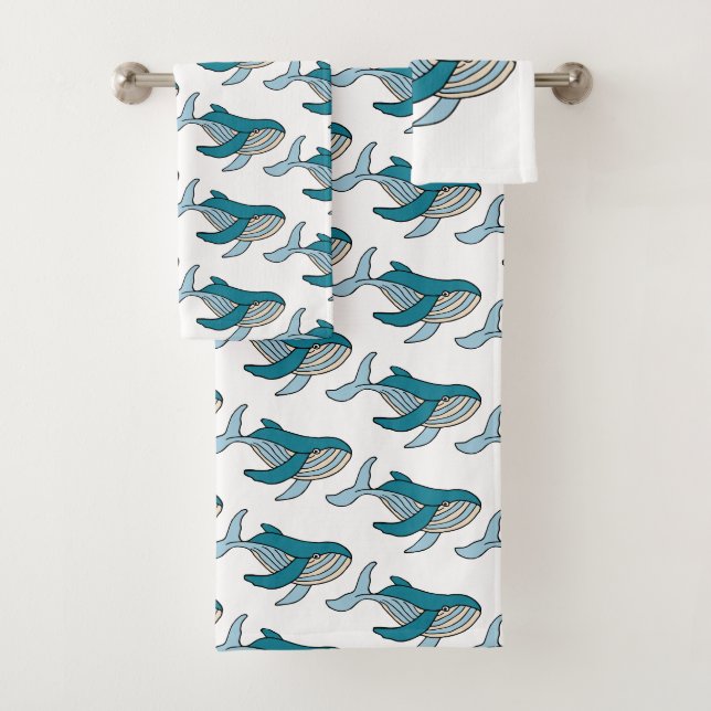 Motif de baleine bleue (En situation)