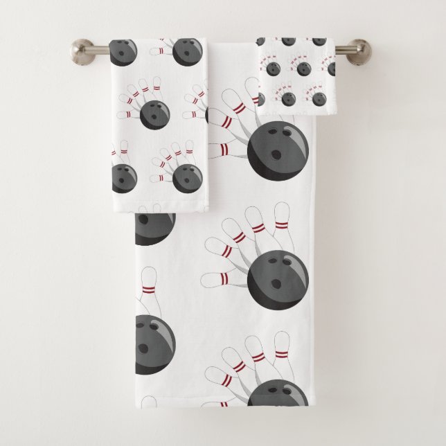 Motif de balle et de broches de Bowling personnali (En situation)