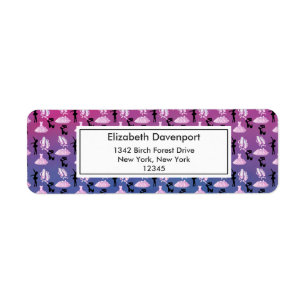 Motif de ballet sur dégradé rose et bleu