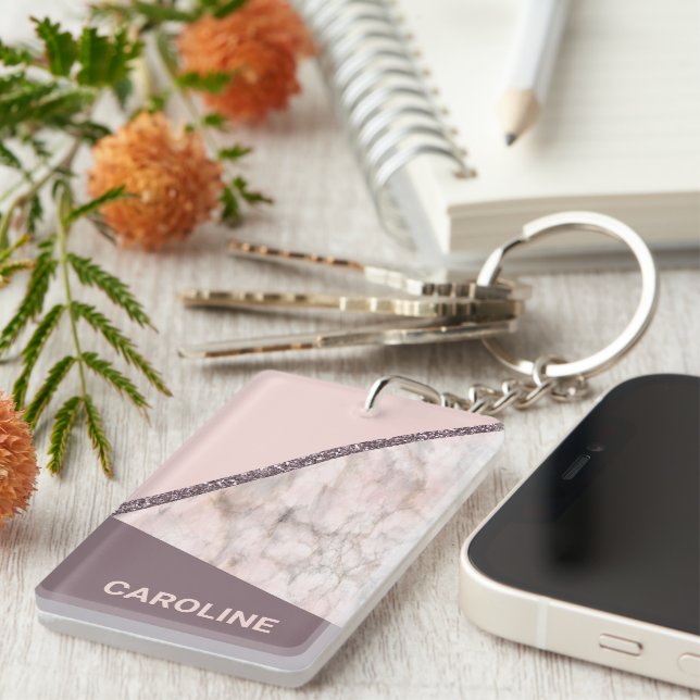 Motif de bandes de Parties scintillant rose mauve (Devant droit)