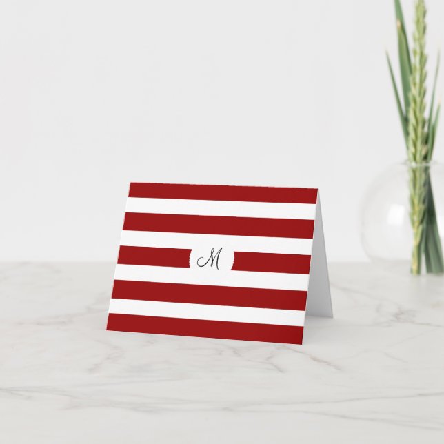 Motif de bandes horizontales rouges et blanches (Devant)
