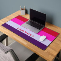 Motif de bandes rouge, rose et violet