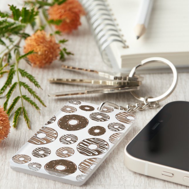 Motif de beignes, beignets de chocolat, beignets d (Devant droit)