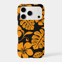 MOTIF DE BIKINI ROSE EN NOIR/ORANGE