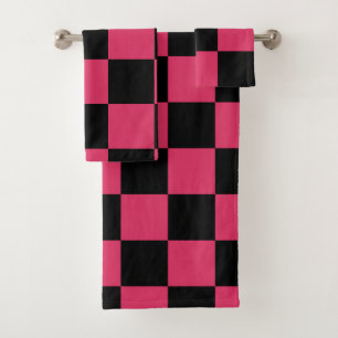 Motif de Black and Cerise Pink
