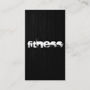 Motif de bois Gris Fitness Carte de visite sportif