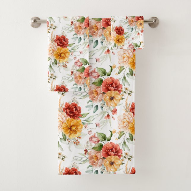 Motif de bouquet de fleurs Red Peony (En situation)